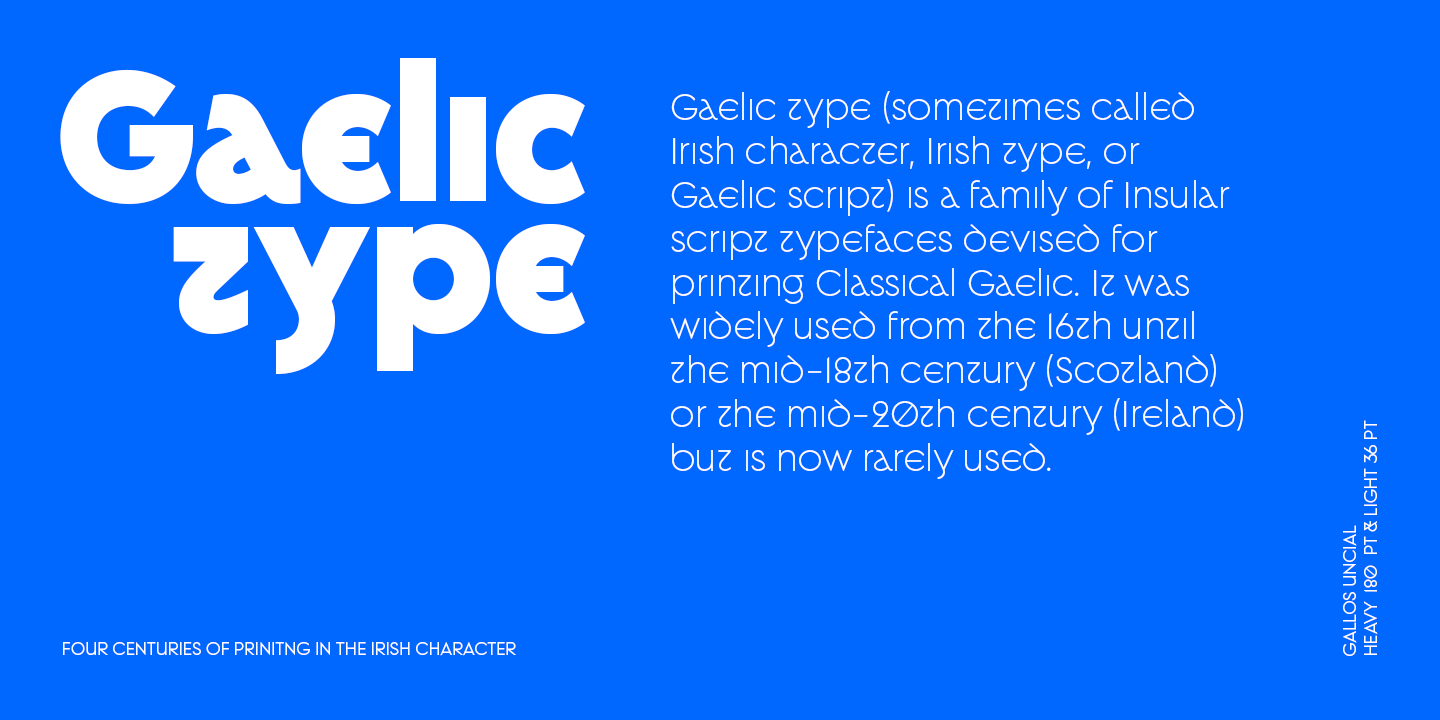 Example font Gallos #3